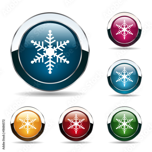 Snowflake buttons