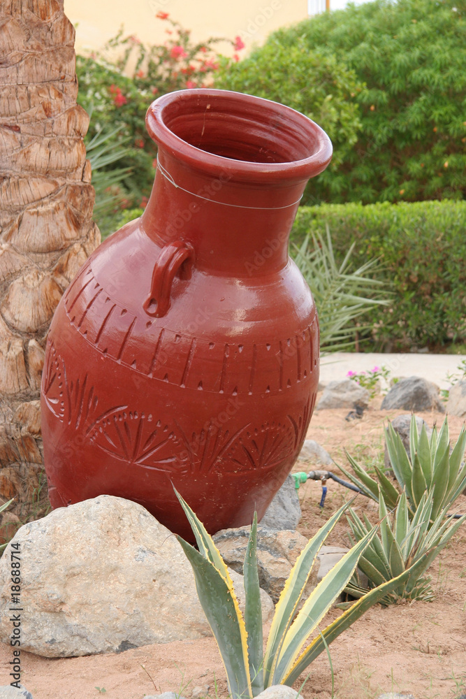 Decorative earthen jug, Egypt, Hurghada