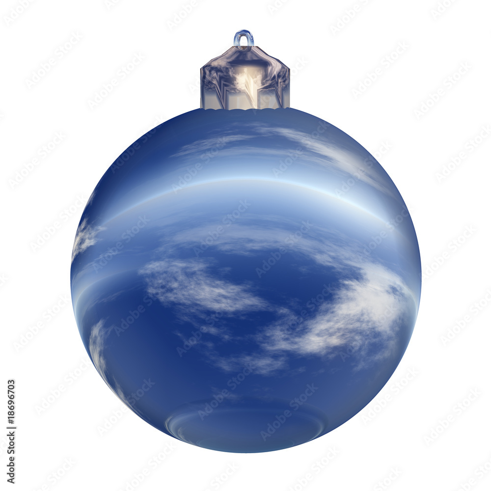 High resolution Christmas ornaments isolated on white High resolution Christmas ornaments isolated on white
