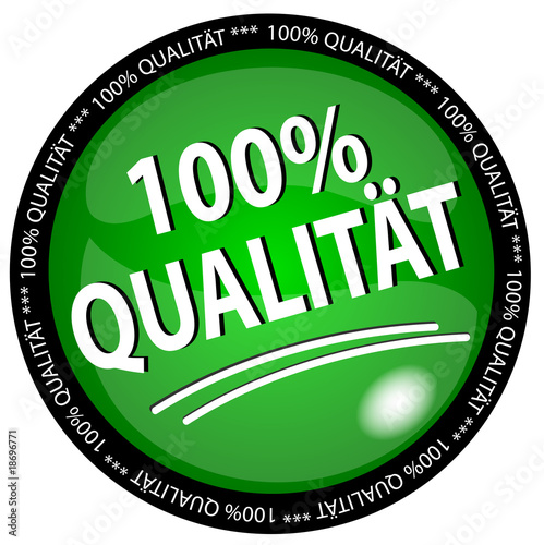 100% Qualität Button