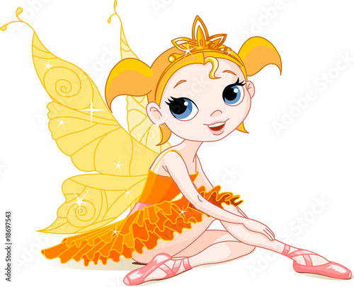 Little  orange fairy ballerina #18697543