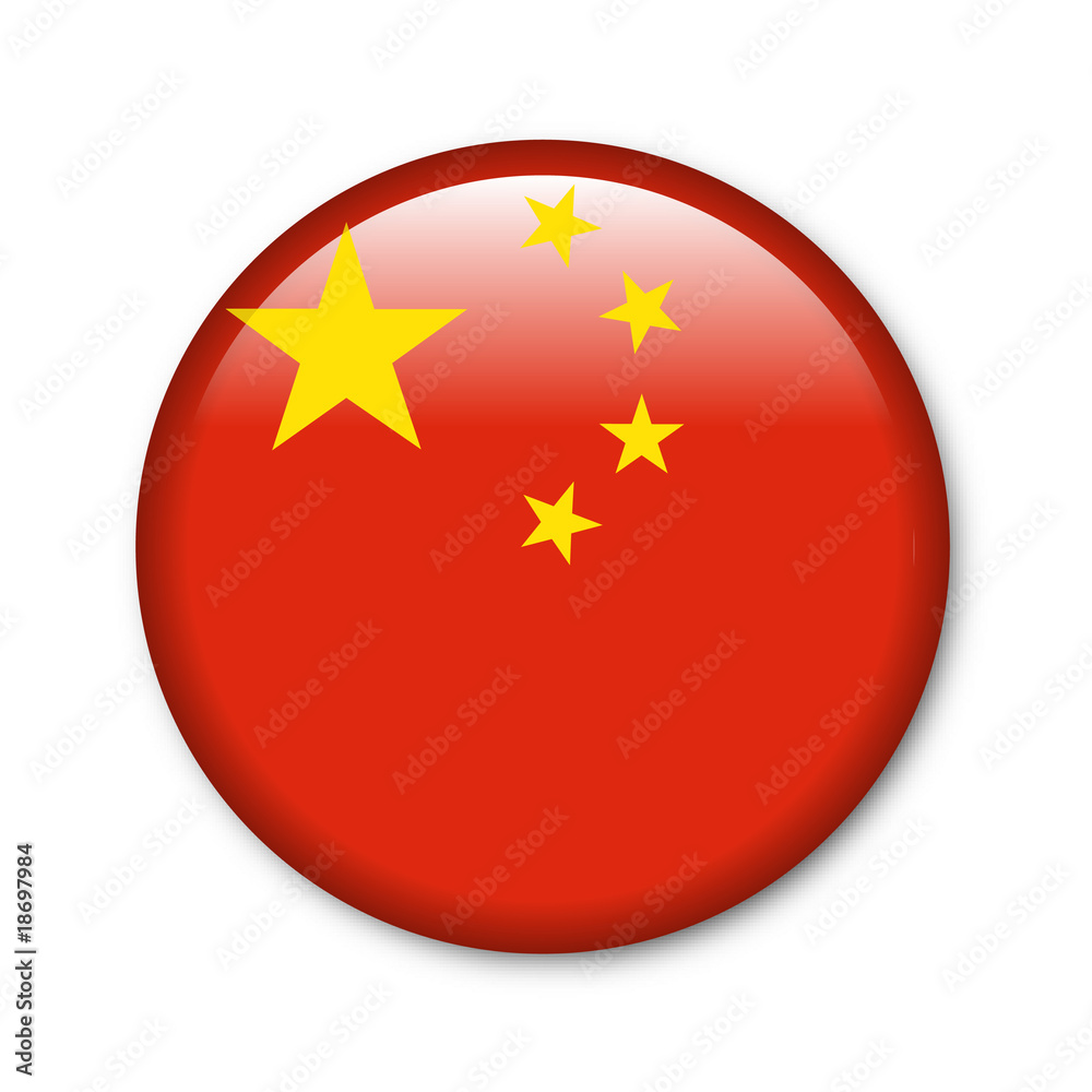 Fototapeta premium Button Nationalfarben China