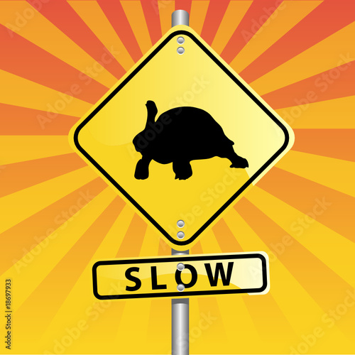turtle road sign