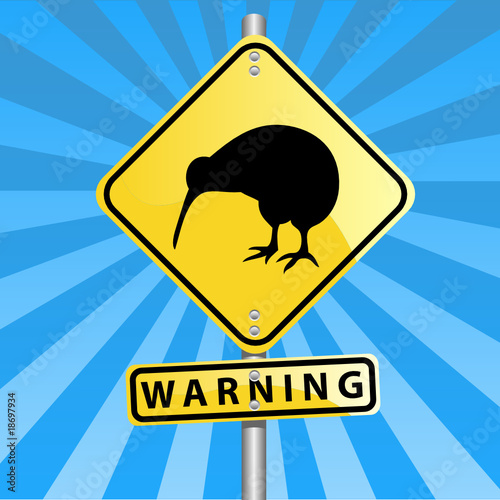 kiwi road sign