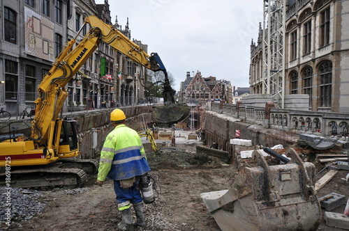 Obraz na płótnie chantier w salonie