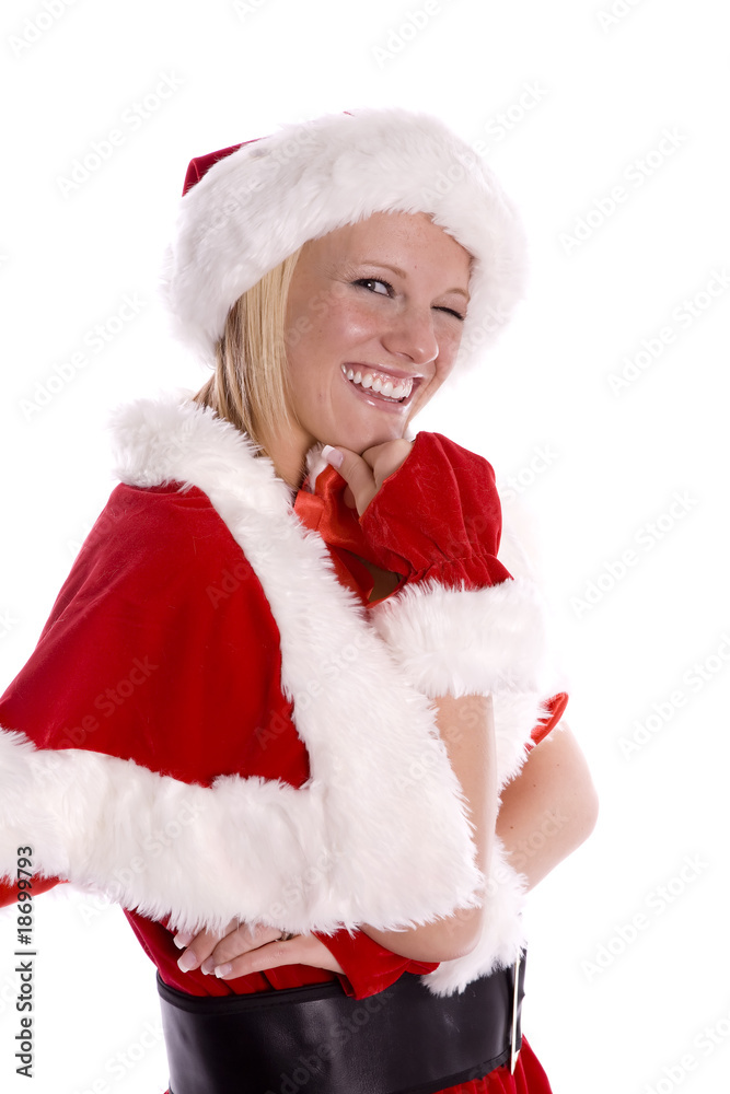 santa helper winking santa helper winking