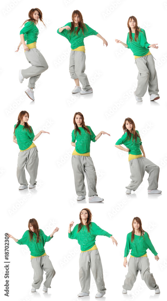 Fototapeta premium Modern dancer poses