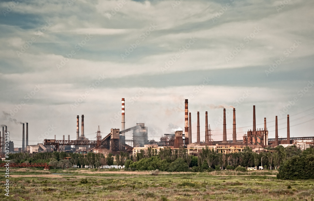 Coal burning power plant