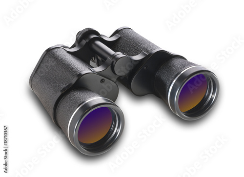 Binoculars with clipping path