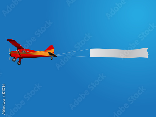 plane with banner