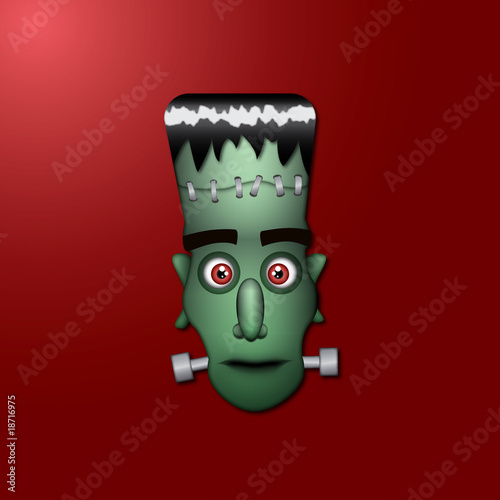 Cabeza de monstruo de Frankenstein