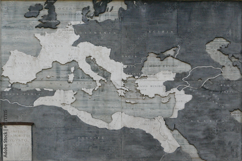 Fotografija Carte de l'Empire romain - 3 -