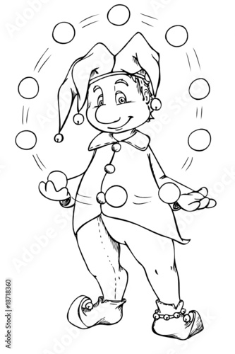 Narr, Clown, Harlekin, Karneval, Mittelalter,Hofnarr
