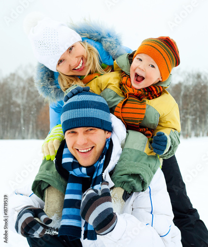 happy family outdoor