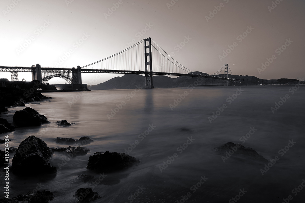 Golden Gate Bridge San Francisco California - obrazy, fototapety, plakaty 
