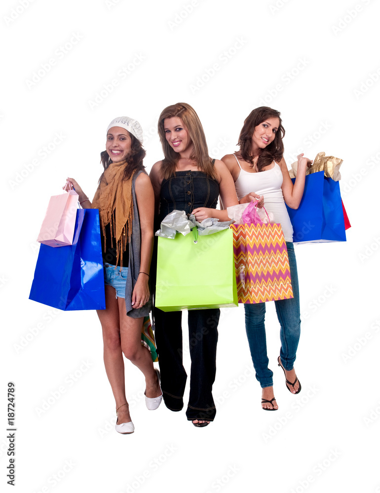 Ladies with giftbags