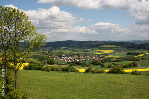 Sonneborn (Stadt Barntrup) vom Saalberg aus gesehen photo