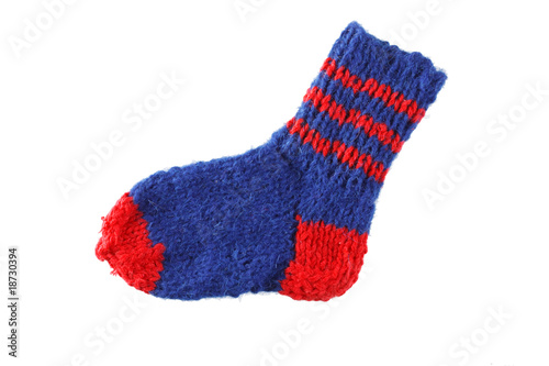 Colorful wool sock