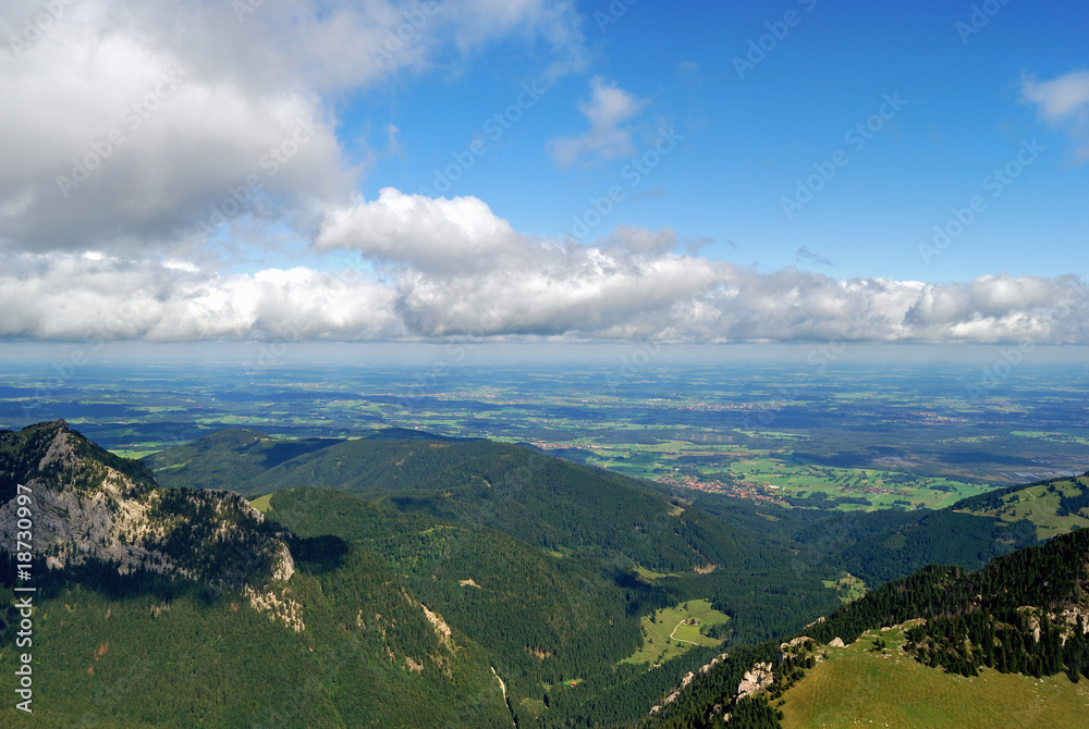 Naklejka premium Blick vom Wendelstein
