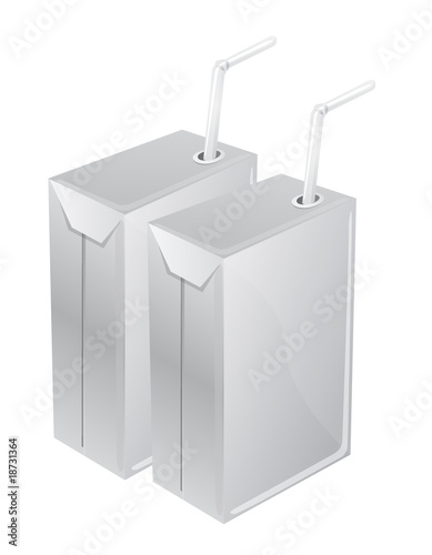 blank juice bricks vector
