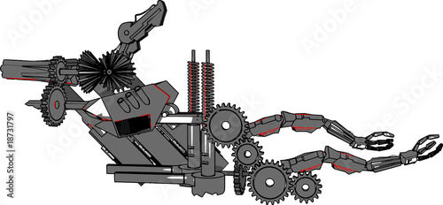 Mechanical Abstrction 3D Graphic