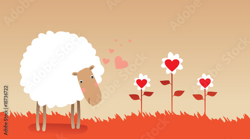 Valentine sheep