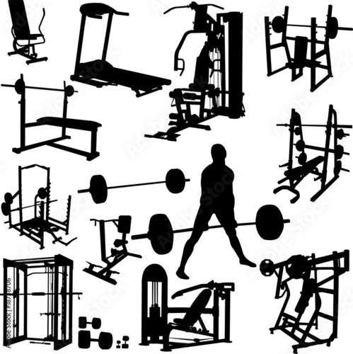 fitness men vector