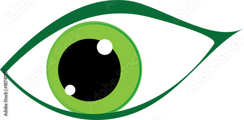 green eye illustration