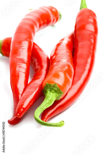 four red chilly peppers