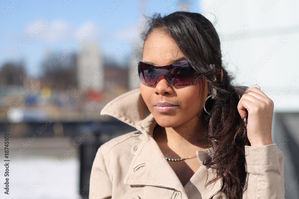 Young woman, outdoors Young woman, outdoors