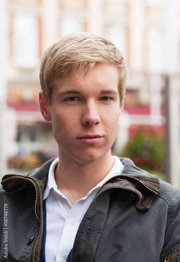 Handsome young blond man Handsome young blond man
