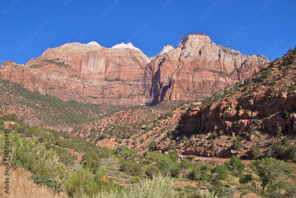 The spectacular landscape of Zion National Park