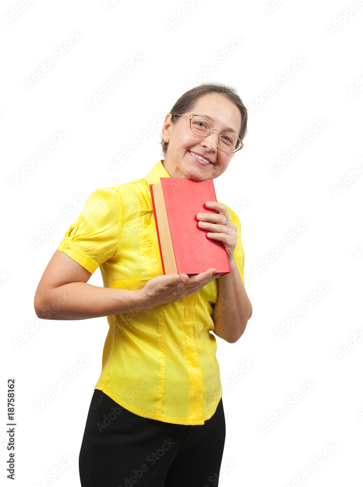 Woman with book