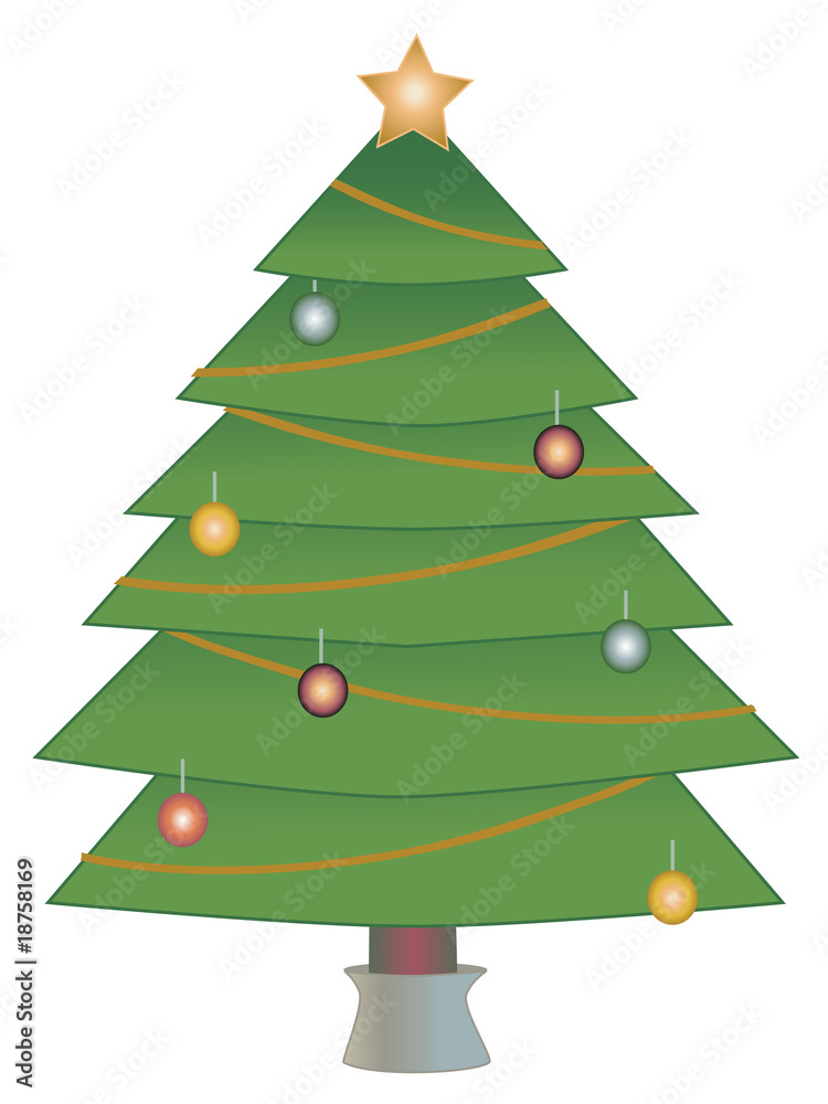 Dark Tone Christmas Tree Vector Illustration Dark Tone Christmas Tree Vector Illustration