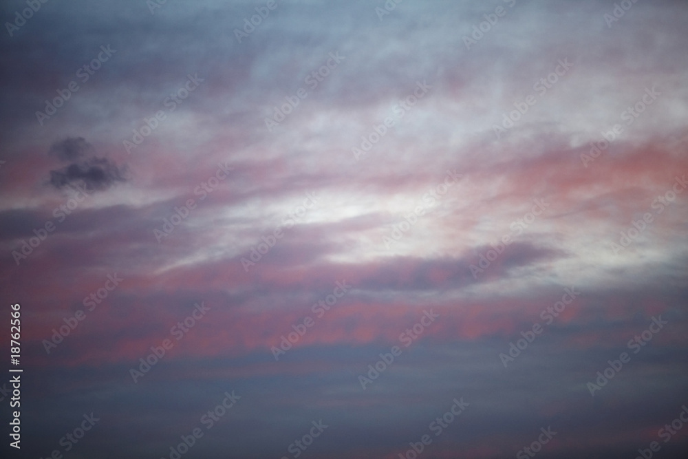 Obraz premium twilight dawn sky with clouds nature