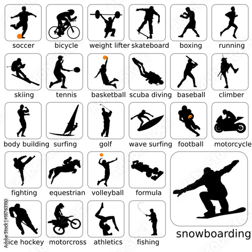 sport silhouettes