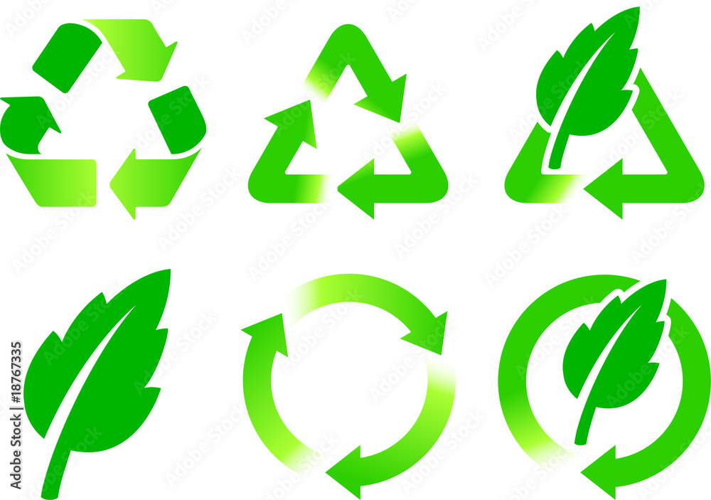 Obraz premium recycling collection images internet background