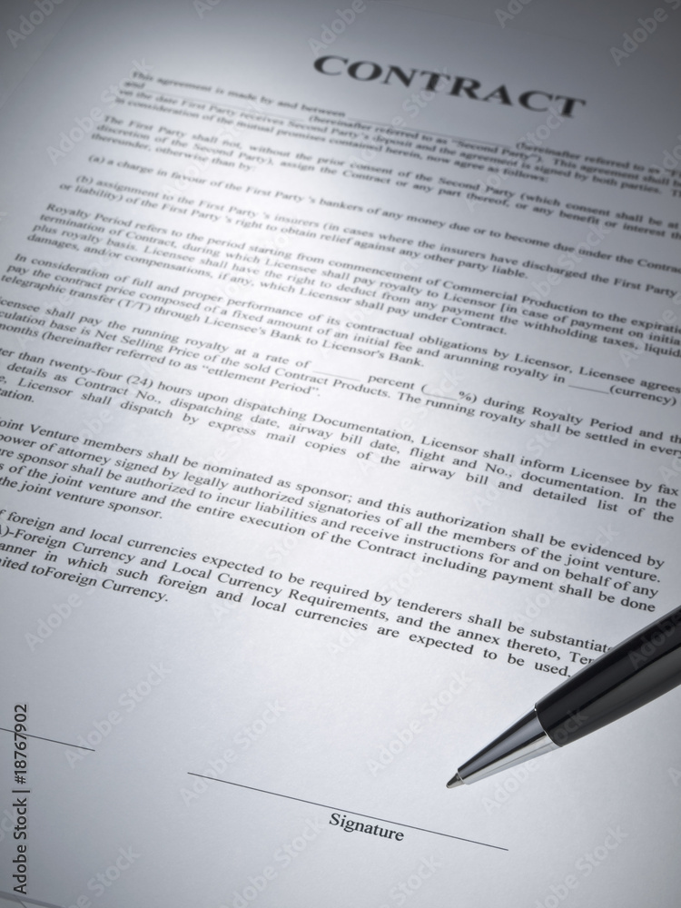 Obraz premium Seal the contract