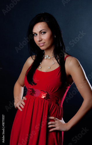Young smiling brunette