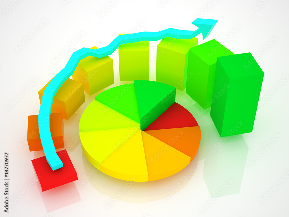 Obraz premium busness graph