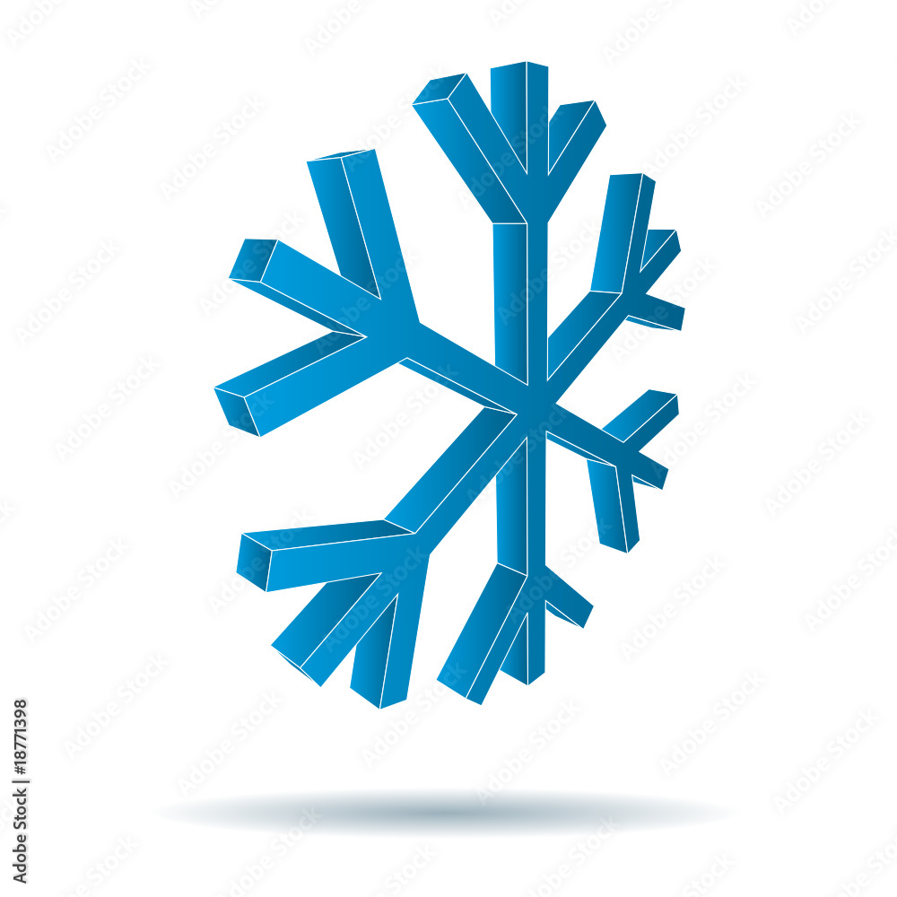 3D snowflake