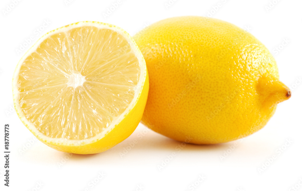 two lemons isolated on white two lemons isolated on white