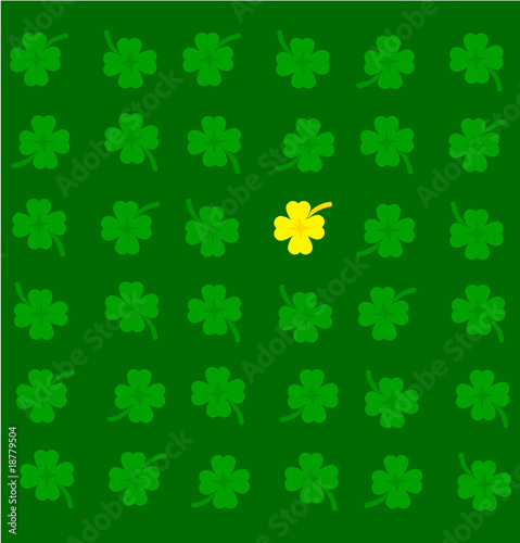 Happy clover. Vector background.