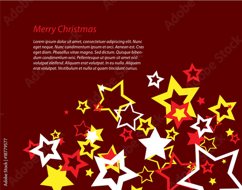 Holidays poster for Christmas. Design template card.