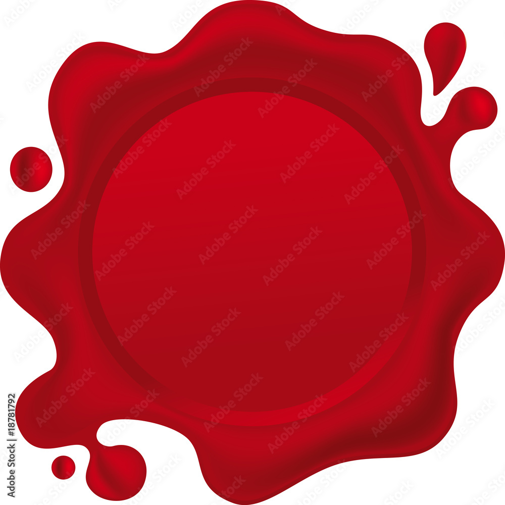Vector illustration of wax seal Vector illustration of wax seal