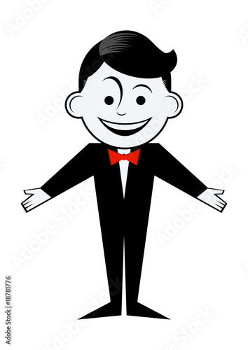 cartoon retro figur comic mann