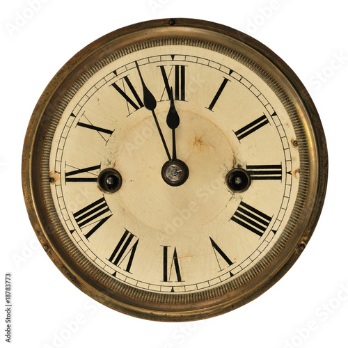 Old clock detail