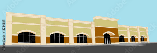 illustration of a large retail stroe