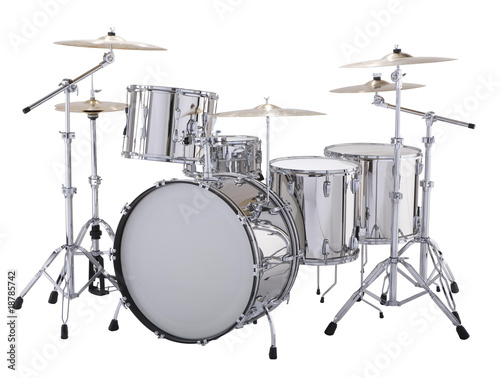 Silver drums Fototapeta
