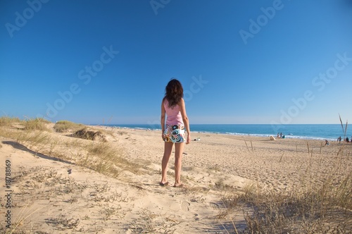 miniskirt woman ready to beach © Q
